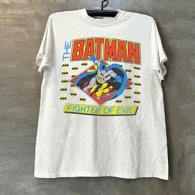 BeastKingdom Batman Superman Film & Television perimeter Cartoon originality T-Shirt Men's Street Fashion Trend Short Sleeves