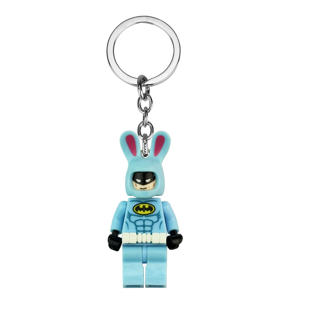 12 Style Marvel Deadpool & Wolverine Keychain Superhero Creative Building Blocks Cartoon Pendant Bag Keychain Accessories Fans