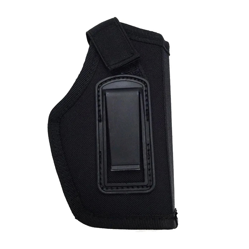 Outdoor leather case concealed carrying leather case metal clip nylon pistol case air gun bag various sizes of hunting equipment