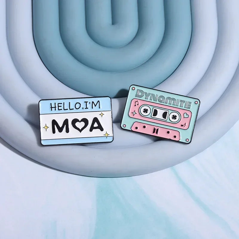 Cartoon Punk Pin Games Console Shape Tape Enamel Pins Funny Creative Energy Brooches Lapel Badge Clothing BackpackShirt  Jewelry