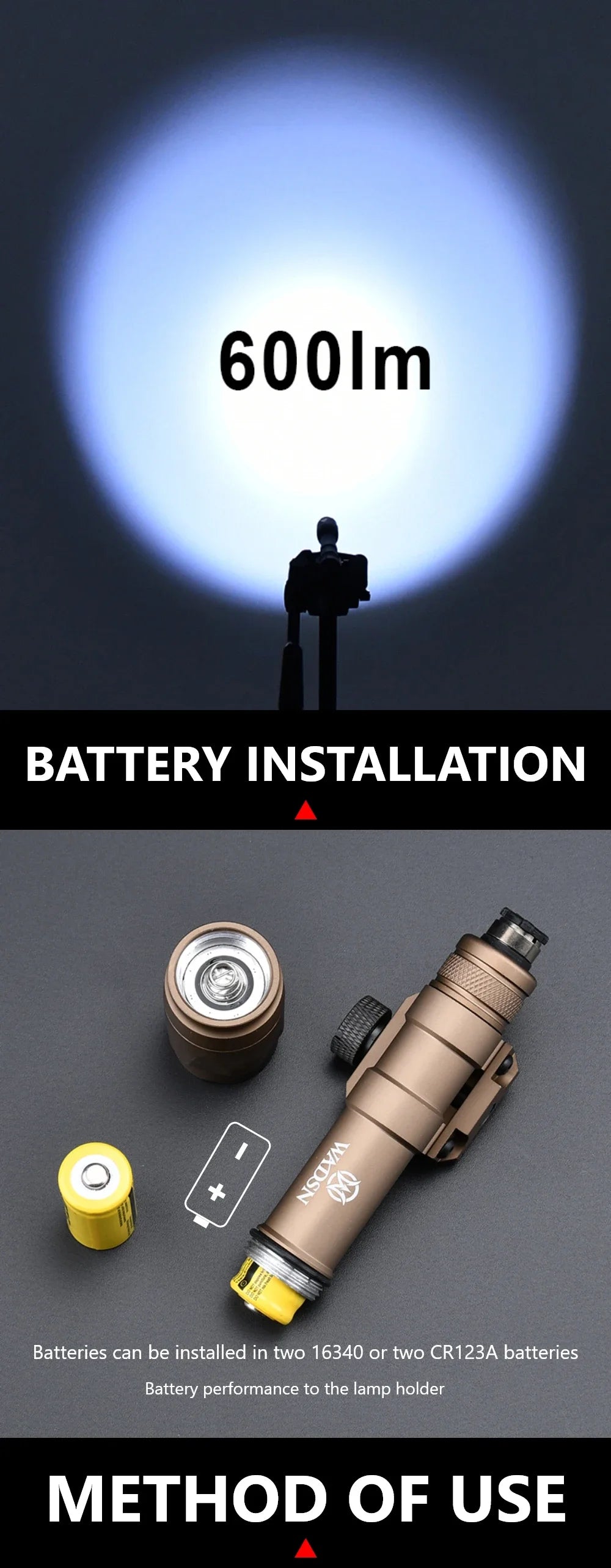 Tactical UHP AN PEQ 15 PEQ-15 LA5C Red Green Blue Dot Laser Indicator IR Fill Light Airsoft SF M600 Sureifr M600C LED Flashlight