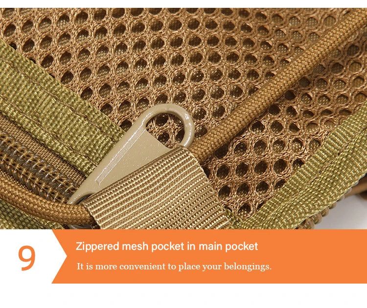 Military Tactical Backpack Shoulder Bag  Chest bag Men Outdoor Hiking Camping  Army Hunting Fishing Pack Sling Molle Usb bag bag