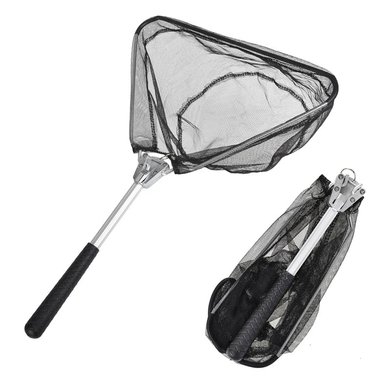 Portable Retractable Fishing Net Telescoping Foldable Landing Net Pole Folding Landing Net For Fly Fishing High Quality Durable