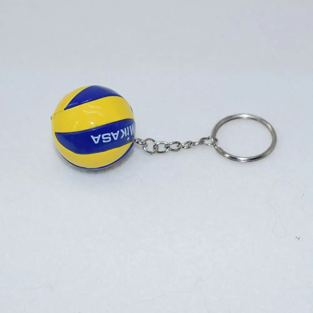 PVC Volleyball Key Chain Mini Ball Pendant Keychain Creative Cartoon Sports Keychain Car Keyring Ornament Gift Fashion Jewelry