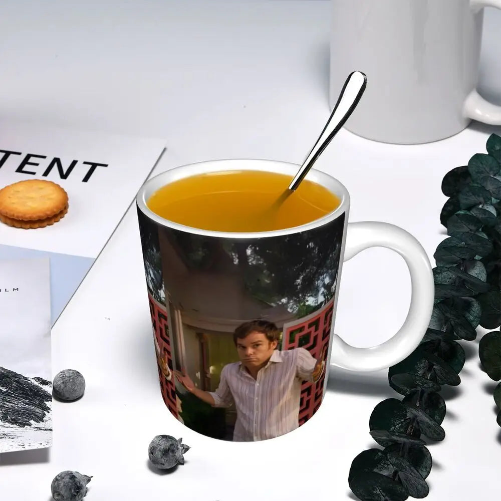 Customized Dexter Morgan Mugs DIY Movie Ceramic Milk Tea Coffee Cup