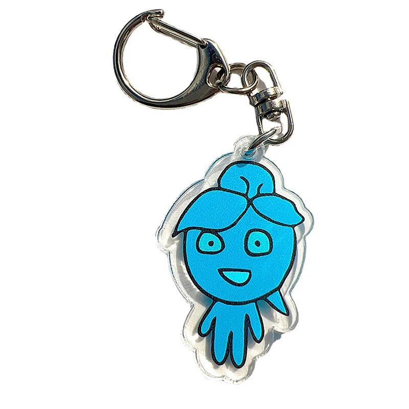 Innovative Ice and Fire Man Acrylic Keychain, Animation Game Series Inspired Trinket, Cute Gift for Children