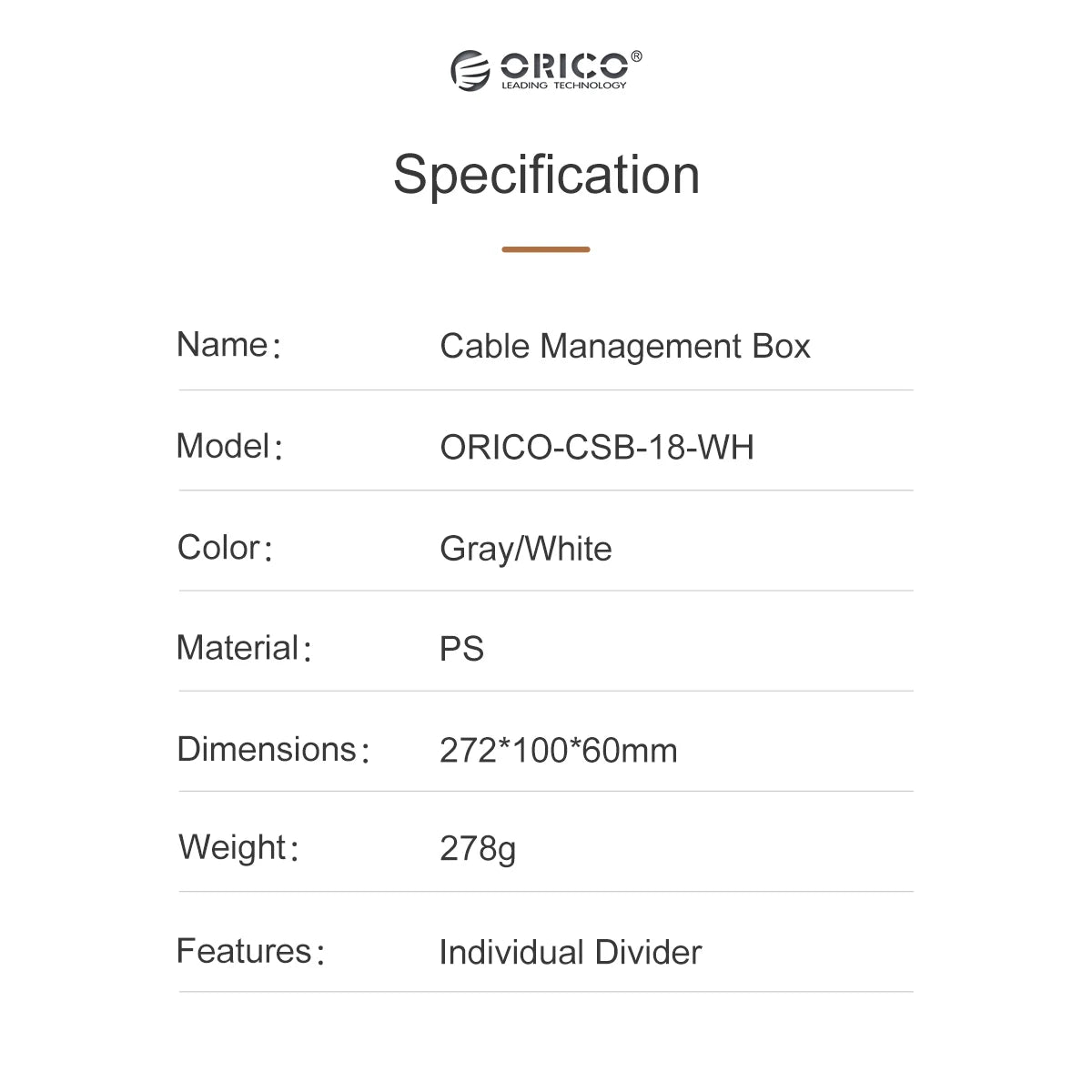 ORICO data cable management box desktop storage removable partition charger charging cable storage box ORICO official store