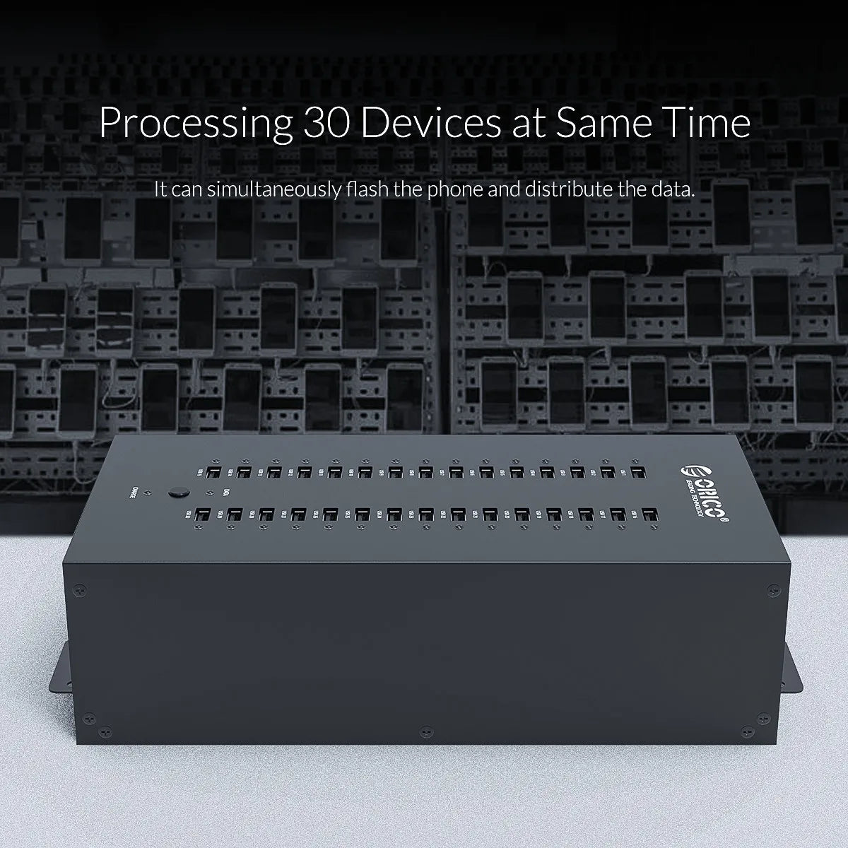 ORICO Usb Hub 30 20 ports Industrial Grade Splitter with 150 300W Detached Power U Disk Copy Test Docking Station Pc Accessories