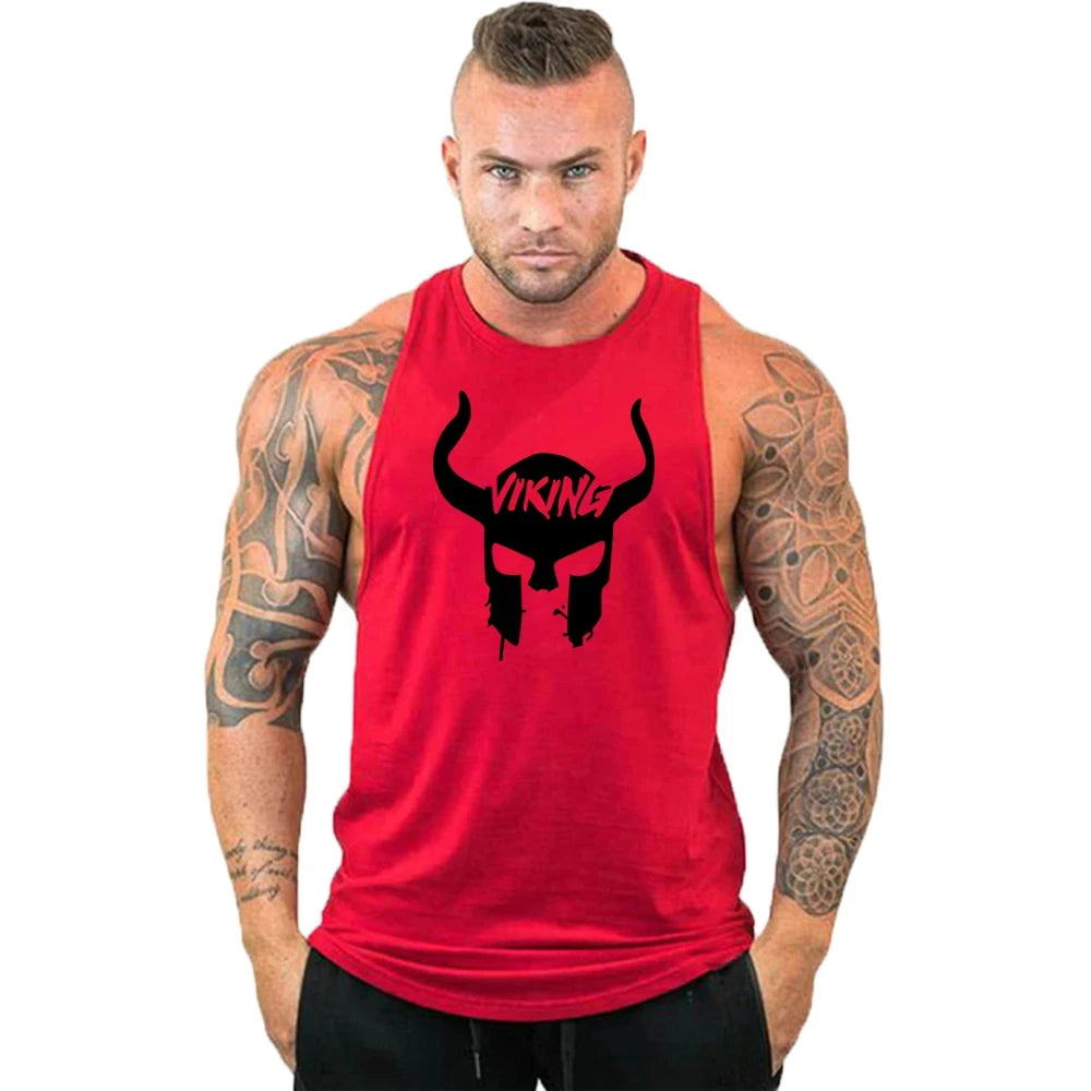 Gym Top Men Shirt Man Muscle Fit T-shirt Fitness Bodybuilding Stringer Vest Clothes Clothing Men's Singlets Muscular T-shirts