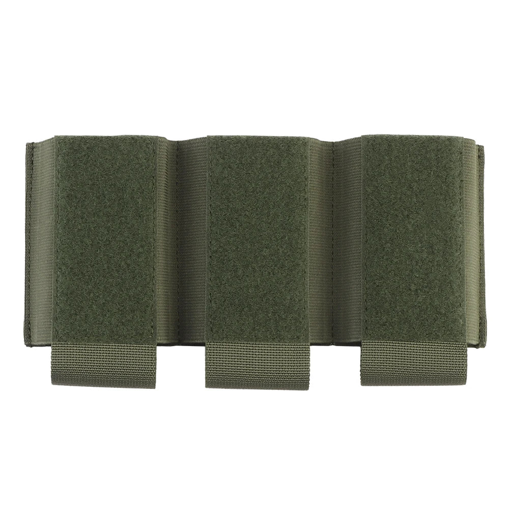 Tactical triple magazine pouch, shooting vest insertable magazine bag, 5.56 7.62 M4 M16 AK rifle mag pouch and magazine holder