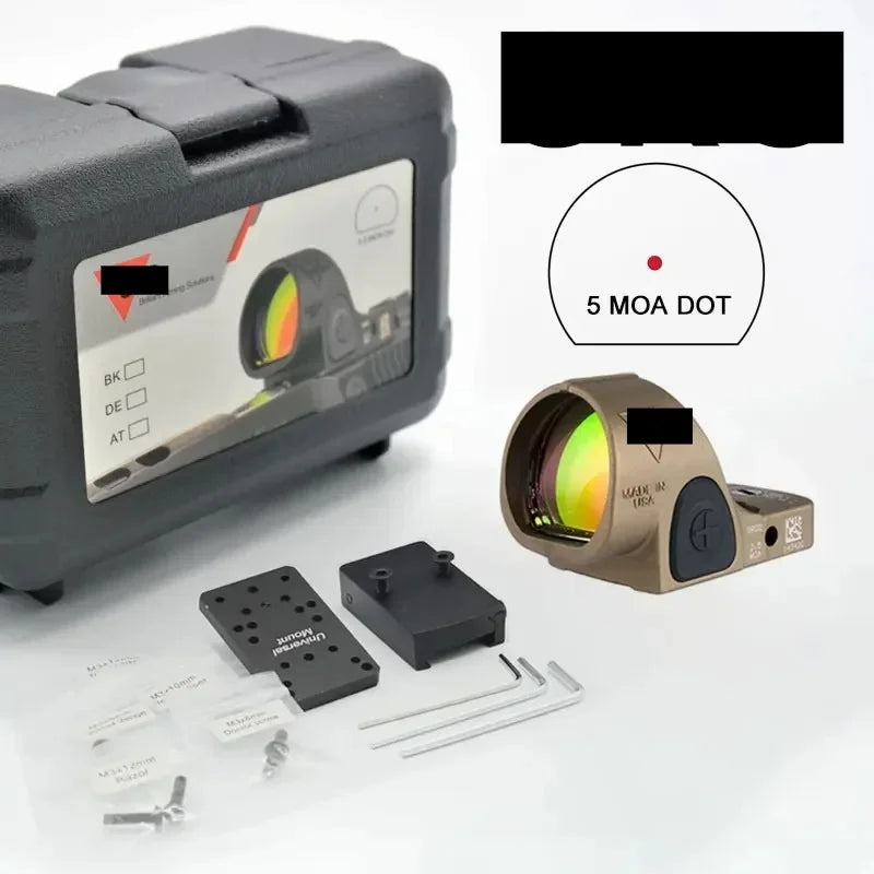 Tactical R-R HD Reflex Red Dot Sight For GLOCK Pistol Handgun Full Multi Coated Lenses Fit Rifle Airsoft Picatinny Rail Mount