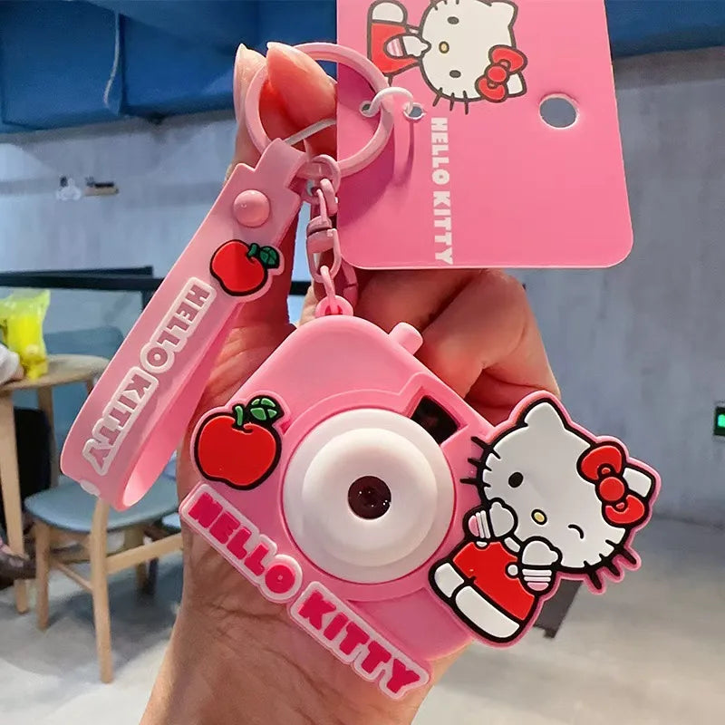 Hello Kitty Keychain Girls Bag Kt Cat Cartoon Doll Toy Exquisite Key Chain Kawaii Surprise Girls Kids Gifts