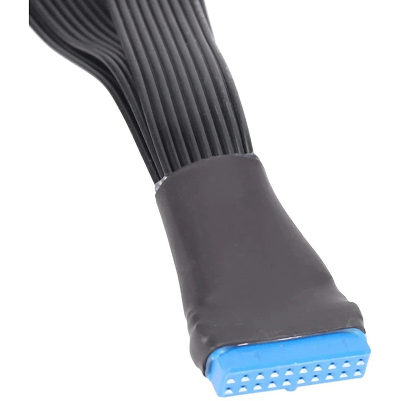 Motherboard USB 3.0 19PIN Header 1To2 Extension Splitter Cable 19Pin 20Pin Internal Extension Header Adapter Cable 15Cm