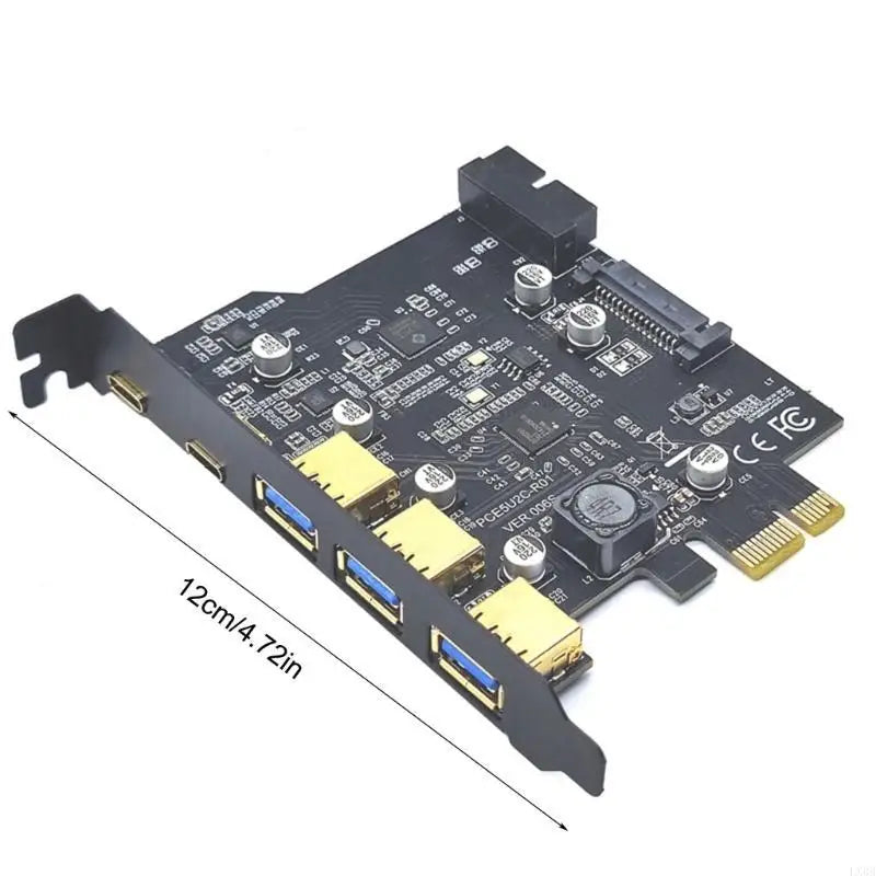 Type C USB 3.2 Gen1 PCIE Card Hub USB 3.0 PCI Express Board PCI-E PCI E USB 3 Adapter Multiplier USB3 3.1 Controller