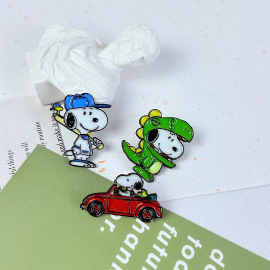 Cartoon cute Square Pants Enamel Lapel Pins Cartoon Character Collectible Badges Cute Children's Gift Jewelry for Backpacks