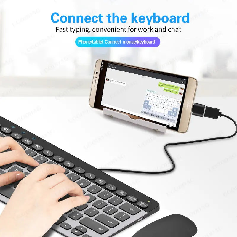 Type C To Usb OTG Adapter 2.0 Micro Usb Phone Adapter Usbc Smartphone Laptops To Usb Mouse Gamepad Flash Disk Otg Plug