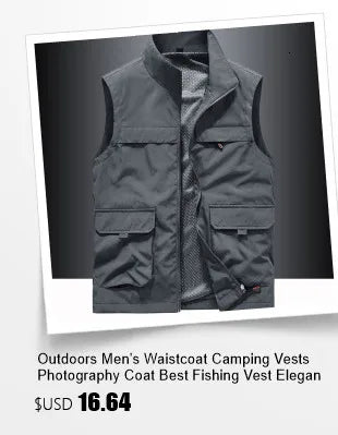 Tactical Vest For Men Golf Hunting Large Size Men's Camping Sleeveless Jacket Multi-pocket Work Padded Luxury MAN Clothing Denim