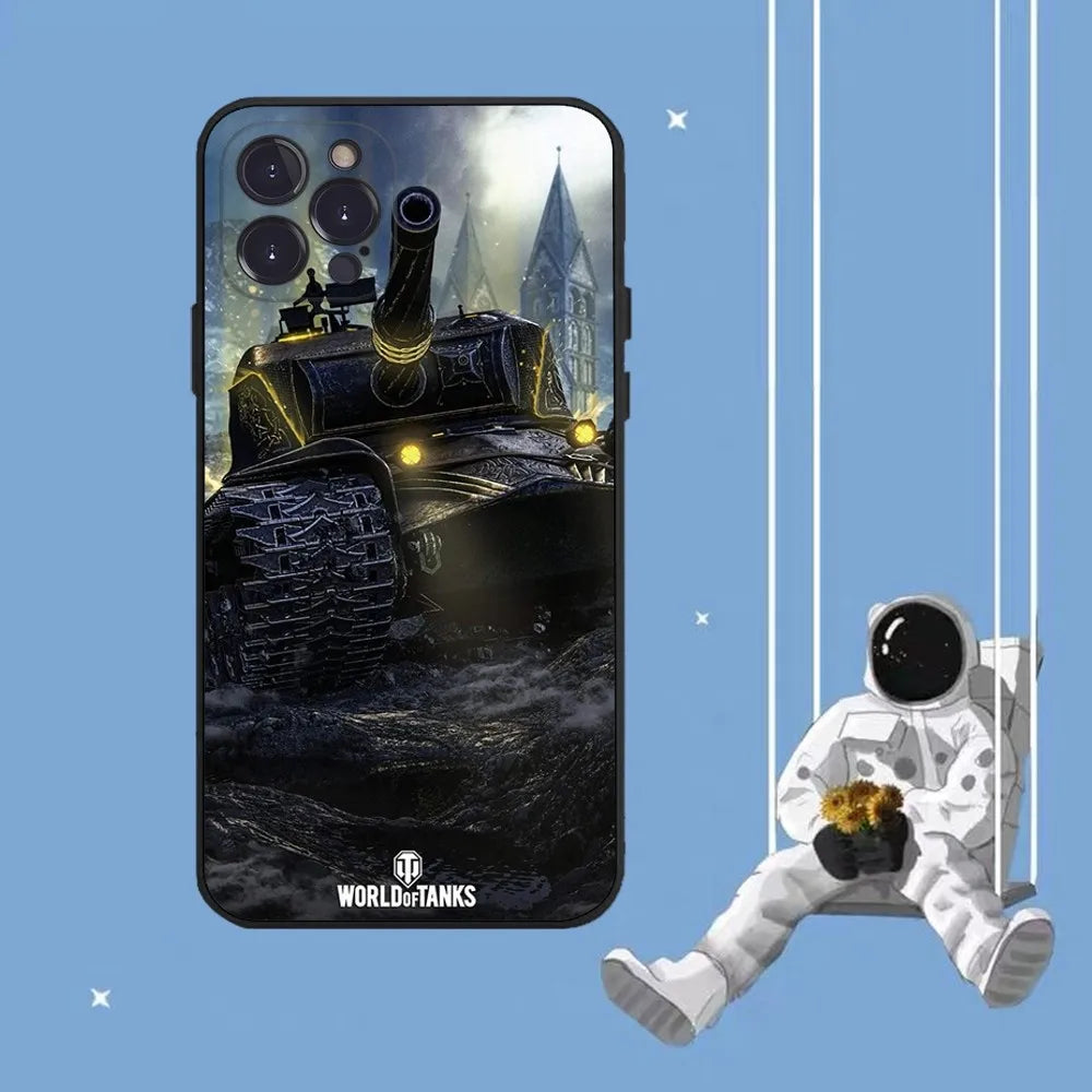 World Of Tank Phone Case For iPhone 14 11 12 13 Mini Pro XS Max Cover 6 7 8 Plus X XR SE 2020 Funda Shell