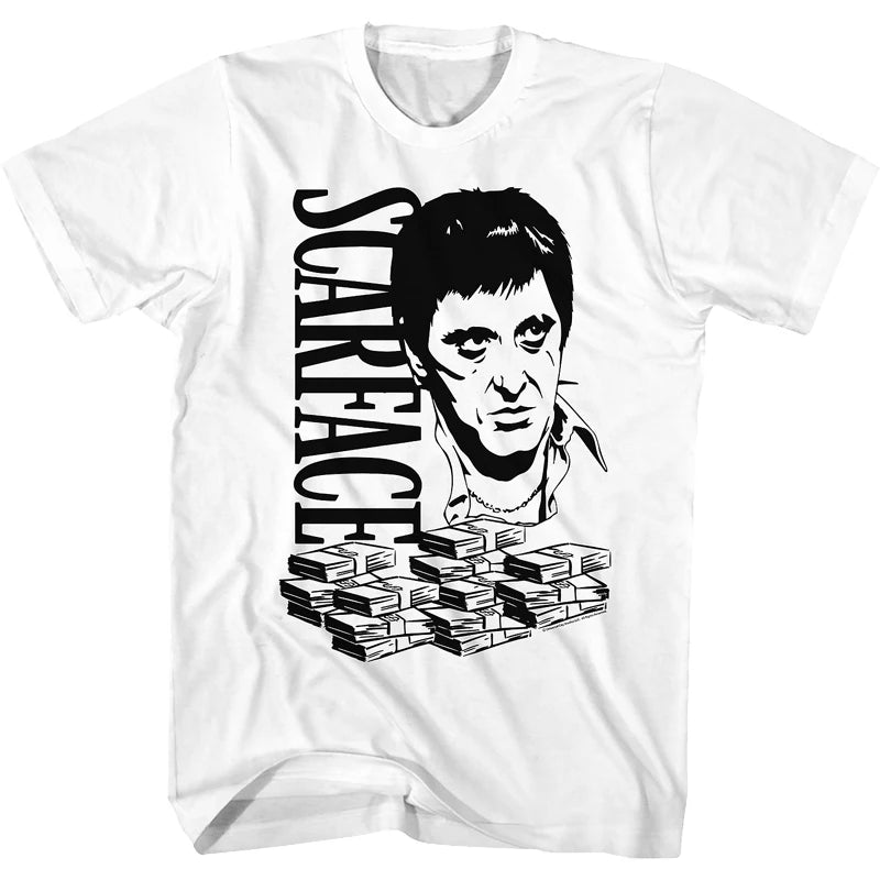 Scarface Tony MontanaT-Shirt Movie Joint Scarface Pacino Men's T-Shirt Comfortable and Breathable Y2K