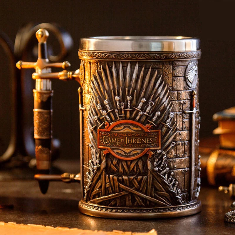 3D Retro Legionary Embossed Game Character Mug Gothic Dark Home Office Party Beer Coffee Cup Decorations Crafts Christmas Gifts