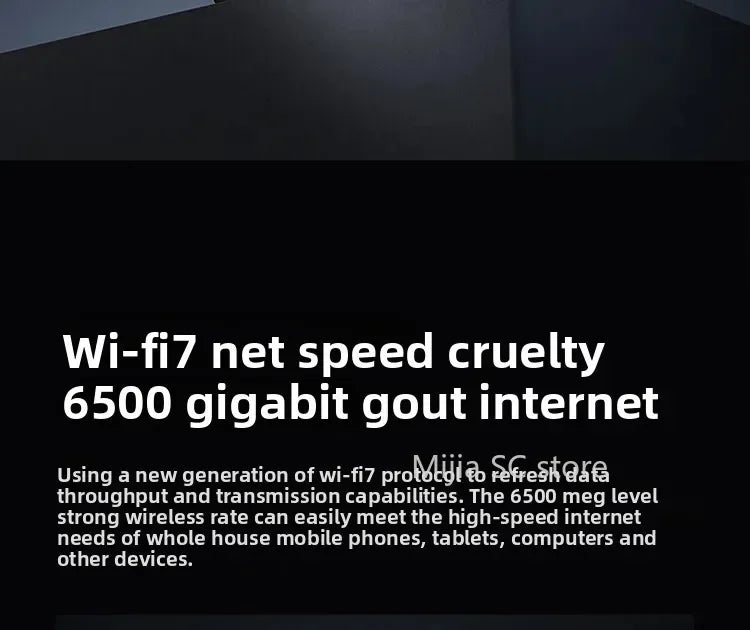 Xiaomi Mijia Router BE6500 WiFi 7 6500M Full 2.5G Network Port 4-core Qualcomm Processor loT Smart Linkage Network Security Home