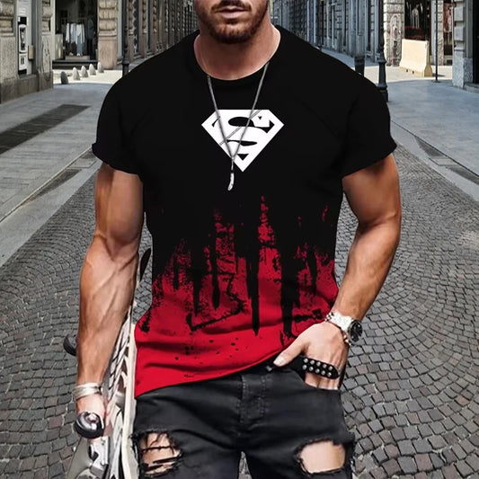 Marvel Summer Men T-shirt Superman Graphic Multicolor Kid Tshirt Tops Tee Male Fashion Streetwear Women Tshirt Clothing