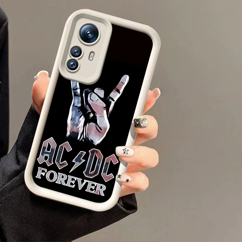 Rock Band A-Ac Music D-Dc Phone Case For Xiaomi 11 12 13 Lite 12T 13T 14T Pro Redmi A1 A2 Plus A3 9A 9C 9T 10C 12C 13C 5G 14C