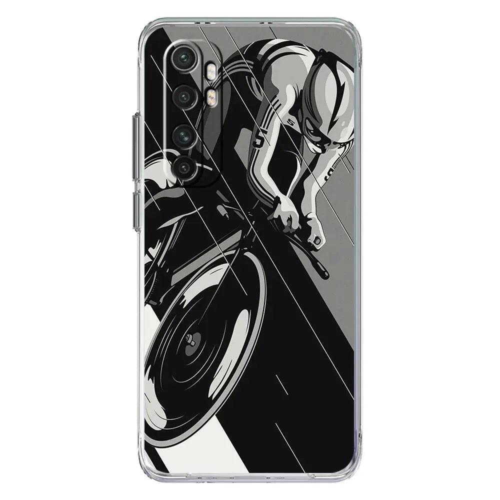 Mountain Bike Cycling art Phone Case For Xiaomi Mi 14 13 13T 12T 10 12 Lite 11 Ultra 11X 11T Pro Poco X6 X5 X3 NFC F6 5G Cover