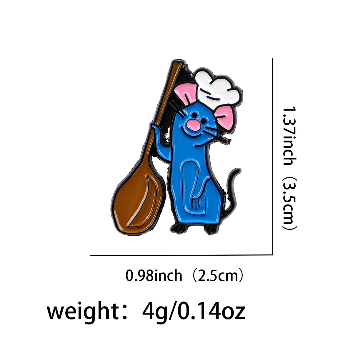 Cartoon Movie Lapel Pins for Backpacks Clothes Kawaii Chef Mouse Enamel Pin Stitch Badges Cat Brooch Jewelry Gifts for Friends