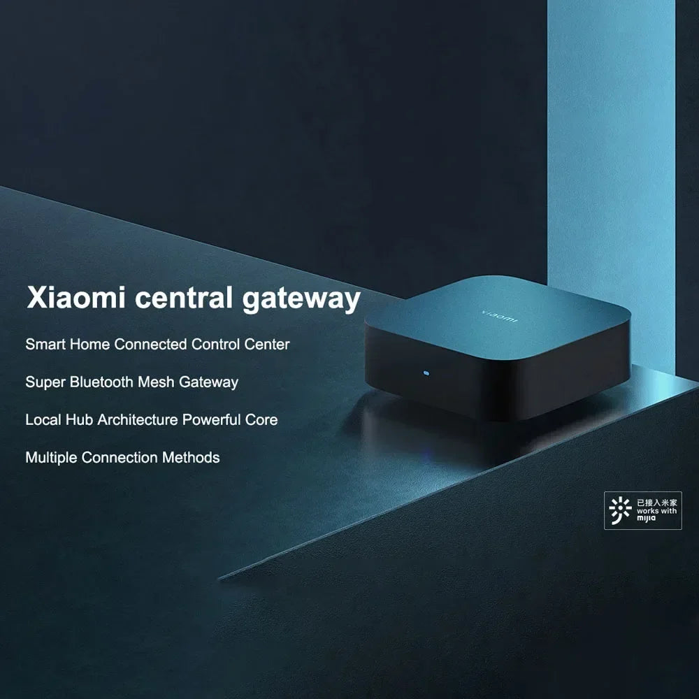 Xiaomi Smart Central Hub Mijia Gateway 4 ZigBee WIFI Bluetooth Mesh Hub 5GHz 10/100Mbps Smart Home Work With Mi Home APP