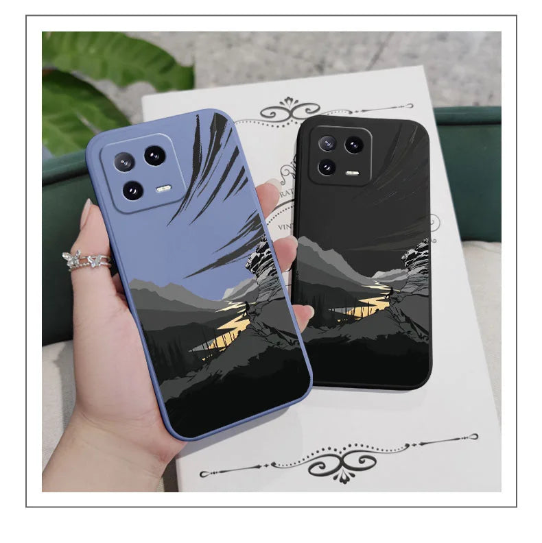 Relaxed Mind Phone Case For Xiaomi Mi 15 14 14T 13 13T 12 12X 12T  11 11T Ultra 10 10T 9 9T Pro Lite Liquid Silicone Cover