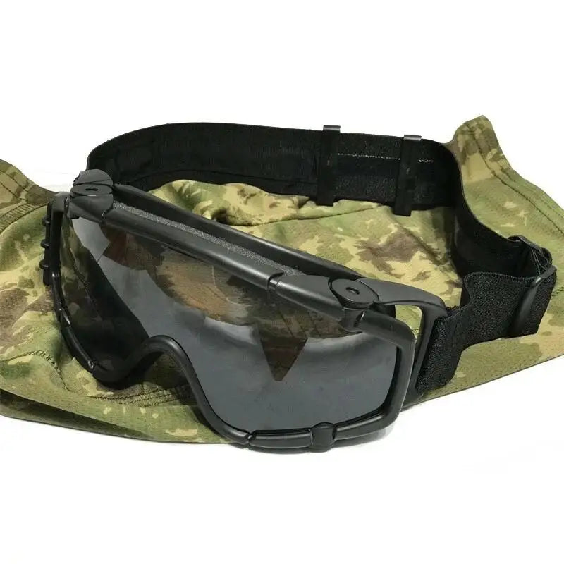 Tactical  Anti-fog Goggles with Fan Anti-dust Outdoor Helmet Goggles