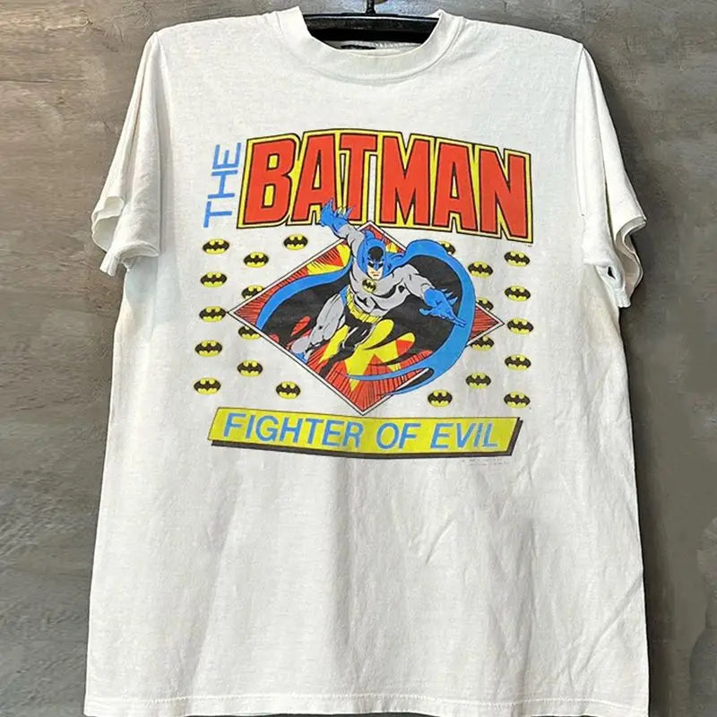 BeastKingdom Batman Superman Film & Television perimeter Cartoon originality T-Shirt Men's Street Fashion Trend Short Sleeves