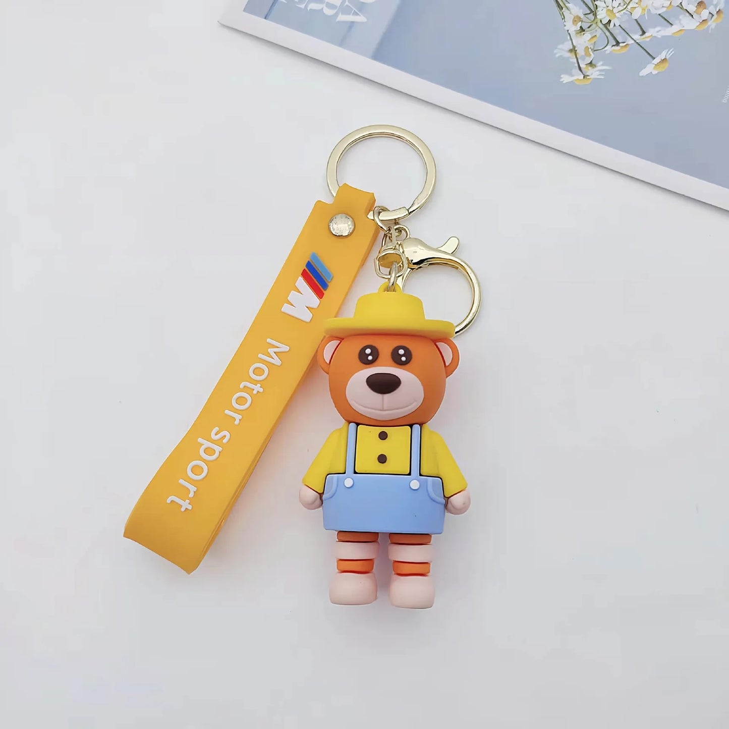 Cartoon Animal  PVC keychain   Doll Pendant Bear Bag car  Accessories