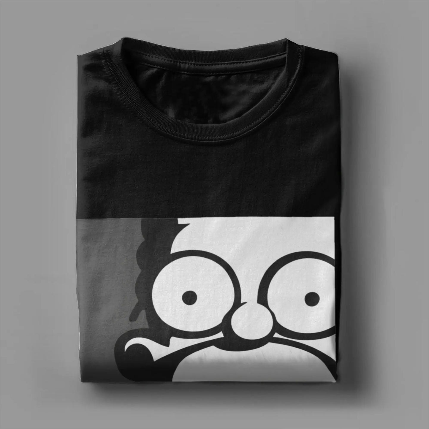 Men Homer Simpsons Funny T Shirts  Pure Cotton Tops Leisure Short Sleeve Crewneck Tee Shirt Plus Size T-Shirts