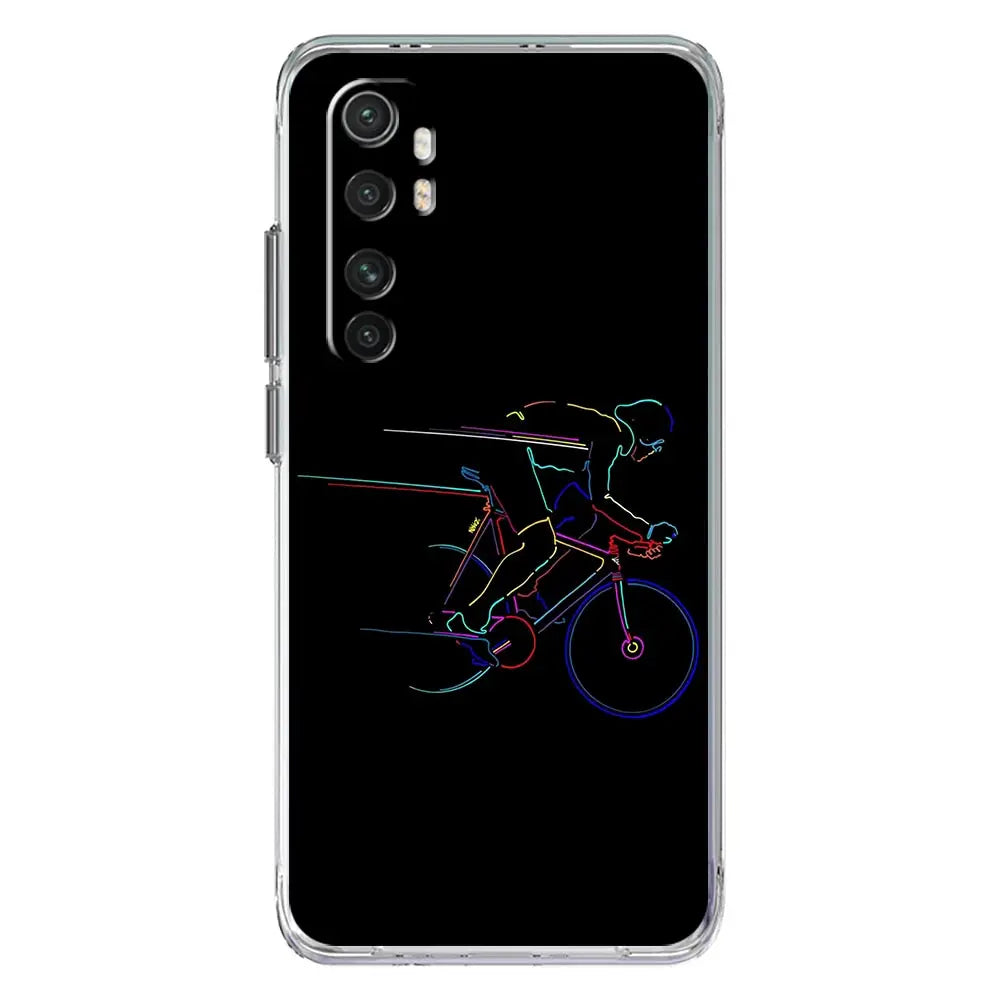 Mountain Bike Cycling art Phone Case For Xiaomi Mi 14 13 13T 12T 10 12 Lite 11 Ultra 11X 11T Pro Poco X6 X5 X3 NFC F6 5G Cover