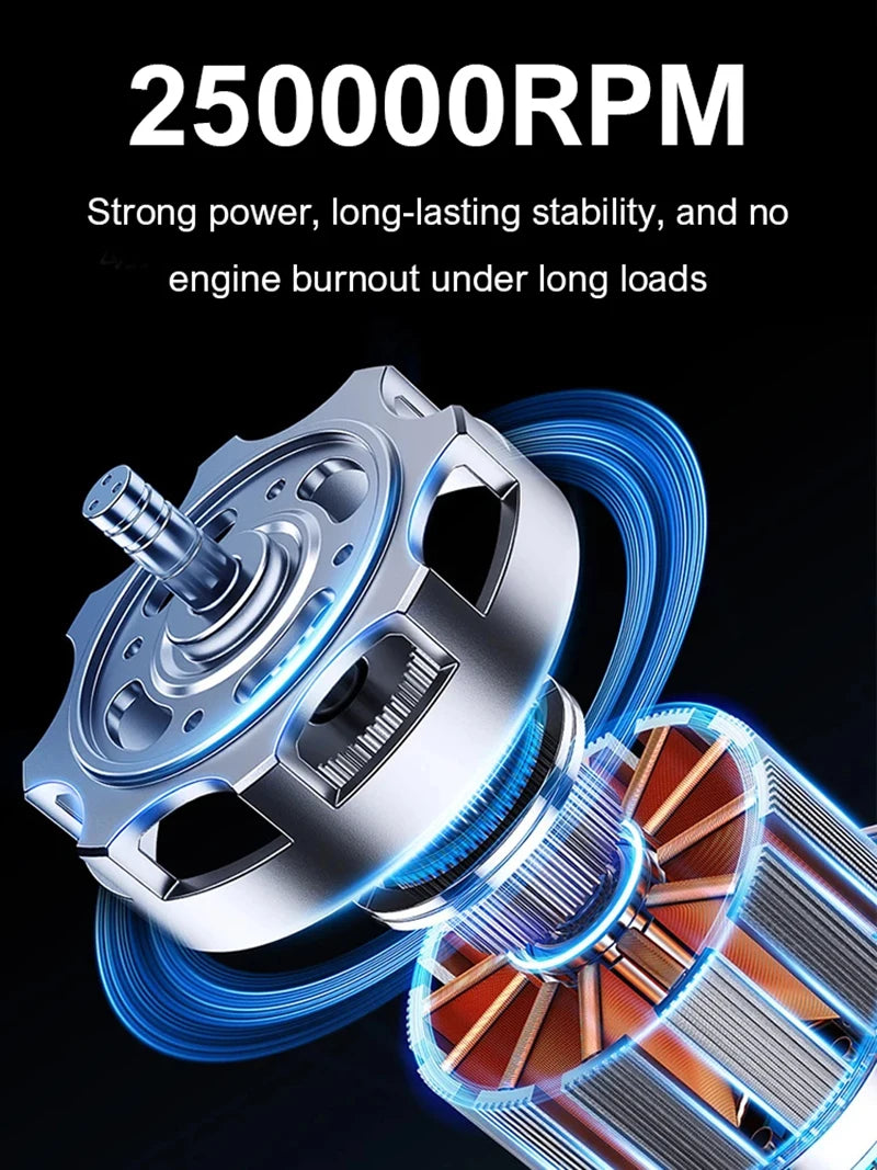 Xiaomi 1000000RPM Violent Fan Powerful Electric Air Blower Portable Dust Cleaner TypeC Charging 55m/s Brushless Turbo Jet Blower