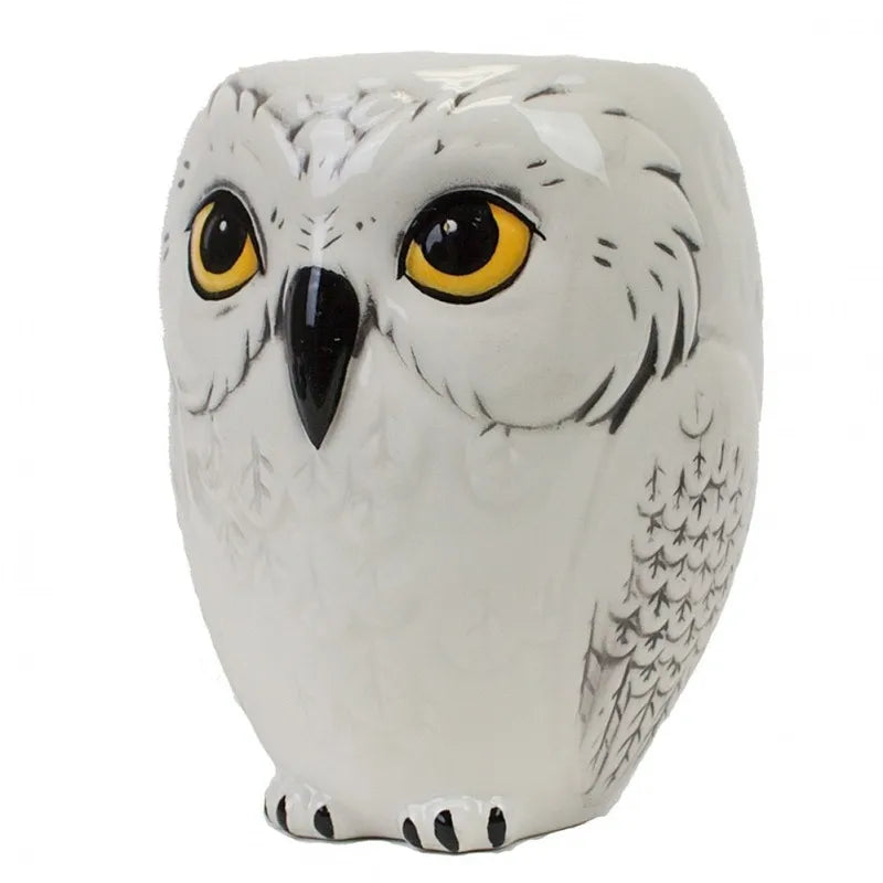 Harry Potter Three-Dimensional 3d Relief Mug Hedwig Owl Mug Admission Notice Messenger Ceramic Cup Owl Mug Office Coffee Cup