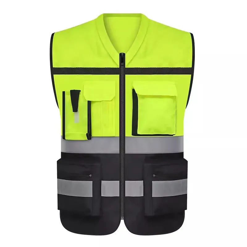 Safety Vest Construction Clothes High Visibility Vest Working Clothes Sports Outdoor Safety Clothing