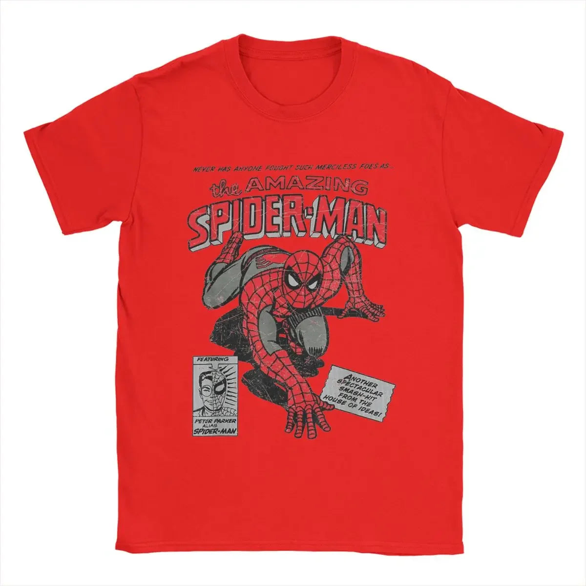 Spider-Man Spider-Man Movie Retro Comics Men's T-Shirt Creative T-Shirt Crew Neck T-Shirt Birthday Gift Top 3D Printed T-Shirt