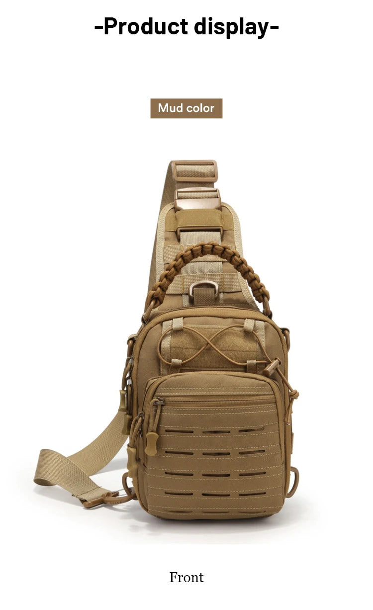 Military Tactical Backpack Shoulder Bag  Chest bag Men Outdoor Hiking Camping  Army Hunting Fishing Pack Sling Molle Usb bag bag