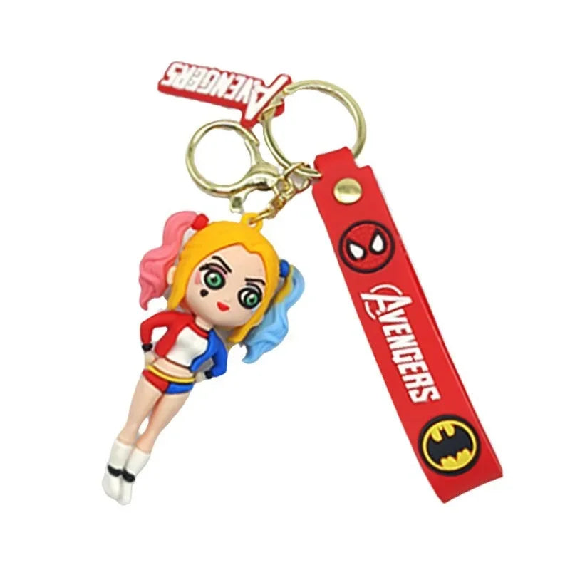 Fashion Cartoon Keychain Cute Gilr Fantasy Key Chain Women Bag Pendant Ornaments Girlfriends Car Keyring Gifts Accessories