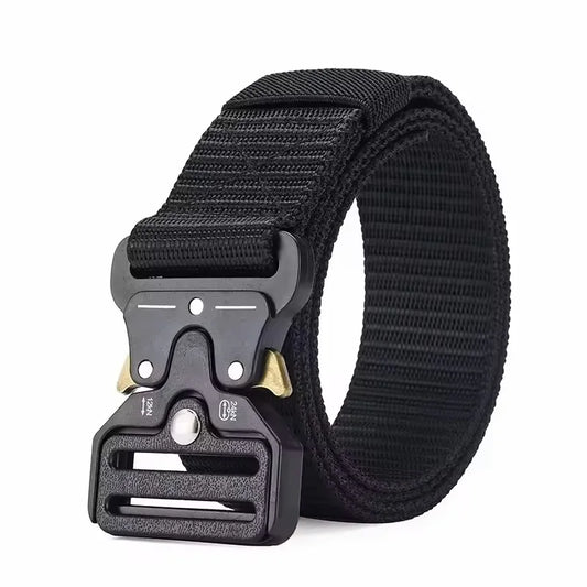 Tactical Belt for Men | All-Weather Nylon Canvas Combat Belt with Neutral Design, Built for Hunting & Outdoor Expeditions