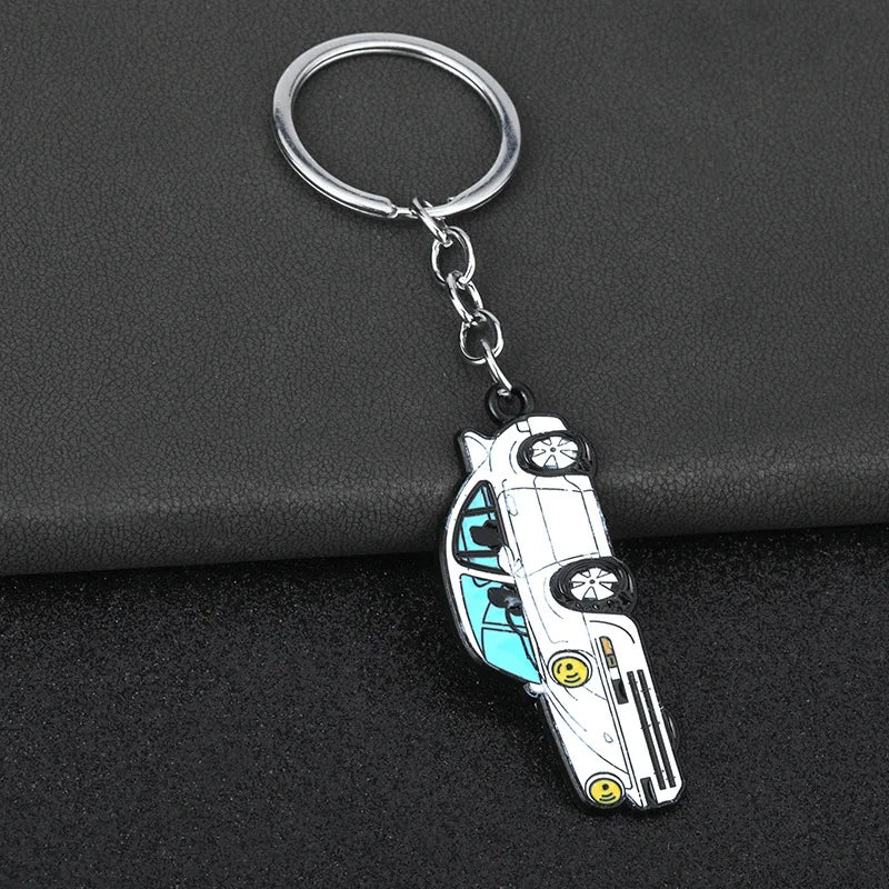 Creative Metal Keychain Car Model Hanging Pendant Porsche 911 Auto Key Holder Office Culture Education Supplies