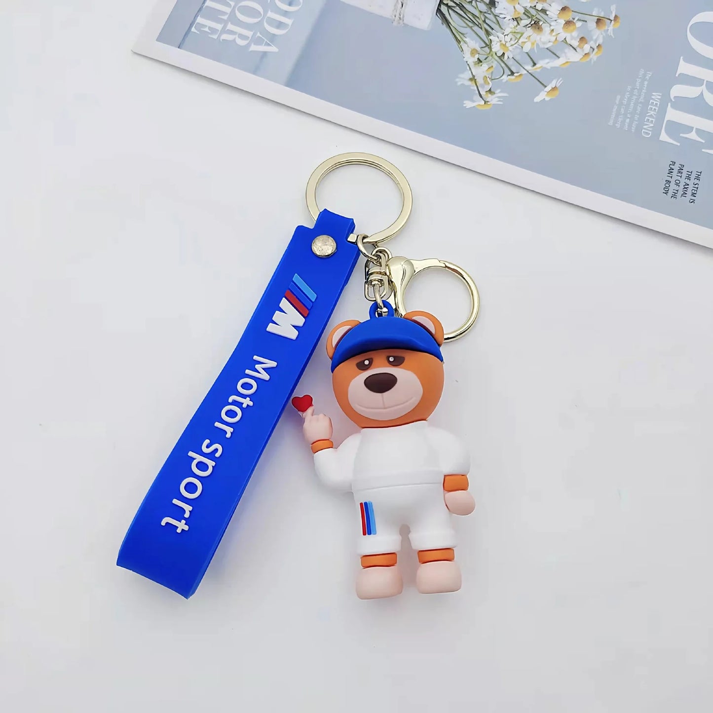Cartoon Animal  PVC keychain   Doll Pendant Bear Bag car  Accessories