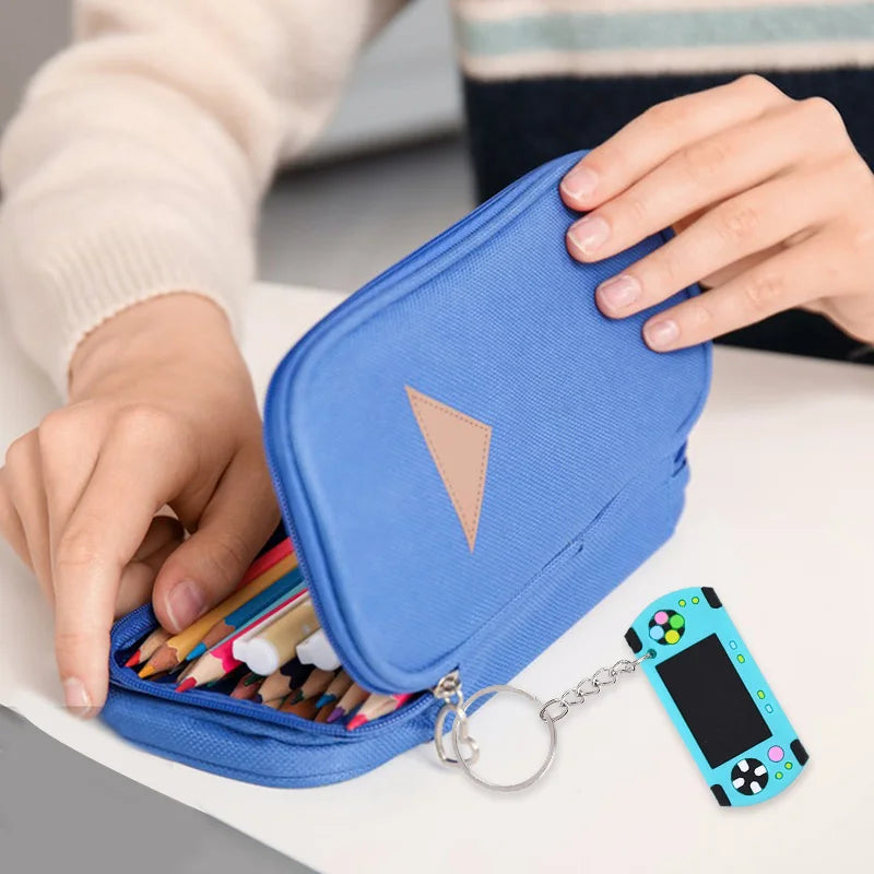 6/12/24Pcs Video Game Machine PVC Keychains Kids Birthday Party Favors Gift for Guest Goodie Pinata Fillers Backpack Pendant Toy