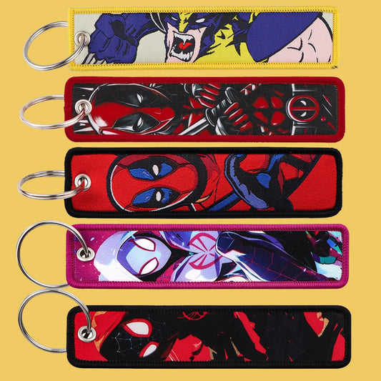 Cool Stuff Keychain for Motorcycle Movie Key Chain for Men Gifts and Cars Key Tag Embroidery Key Holder Fashion Jewelry