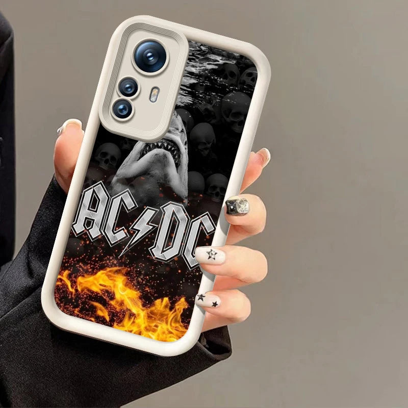 Rock Band A-Ac Music D-Dc Phone Case For Xiaomi 11 12 13 Lite 12T 13T 14T Pro Redmi A1 A2 Plus A3 9A 9C 9T 10C 12C 13C 5G 14C