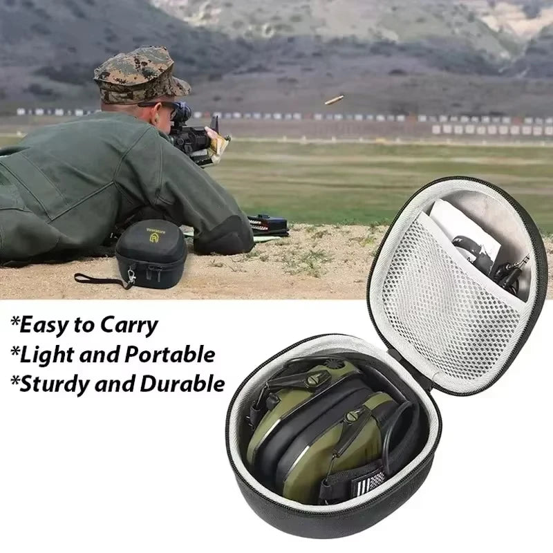 Active Hunting Tactical Earmuff with Case for Shooting Electronic Hearing protection Headset Noise Reduction hunting headphone