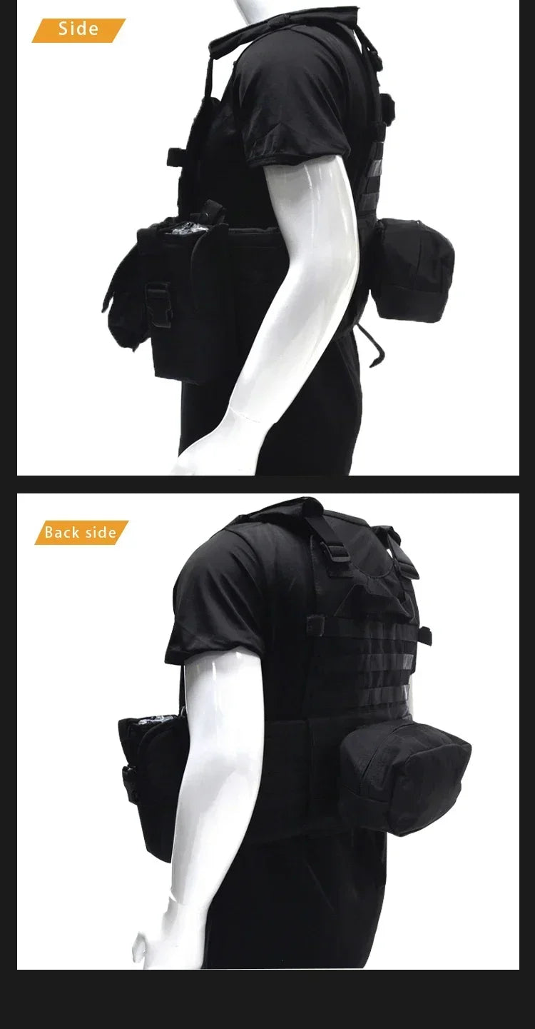 6094 Military Tactical Vest Body Armor Combat Army CS Gear Hunting Plate Carrier Airsoft Accessories Wargame Pouch Molle Vest